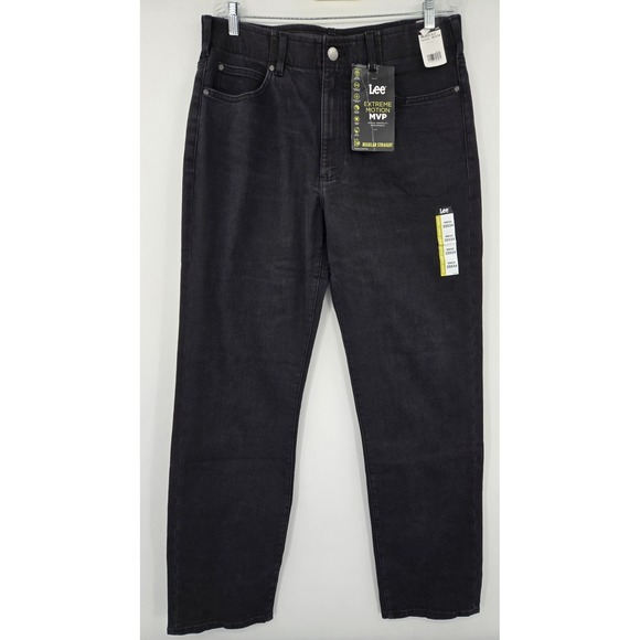 Lee Other - LEE EXTREME MOTION MVP Jeans Mens 35x34 Vintage Black Stretch Regular Straight